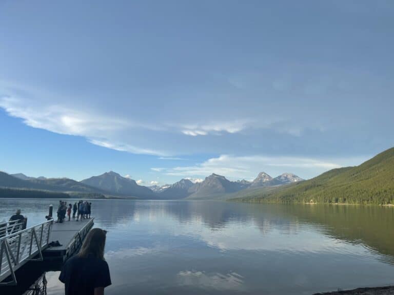 Driving Tour with Tour Glacier shows Lake McDonald in Glacier National Park