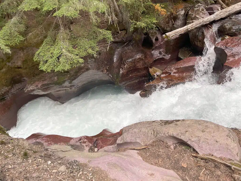 Beautiful Avalanche Creek Glacier Run Off