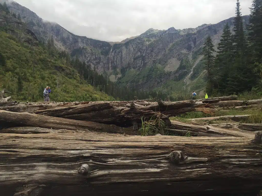 Avalanche Lake Adorned with Waterfalls
