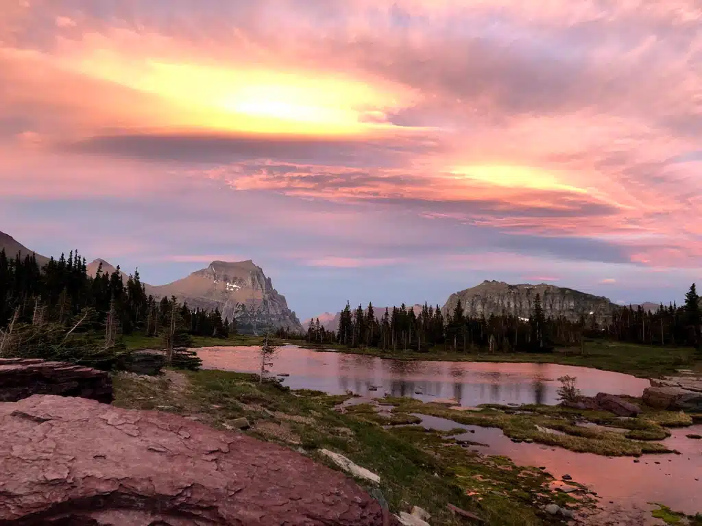 Hidden Lake Hike at Sunset
