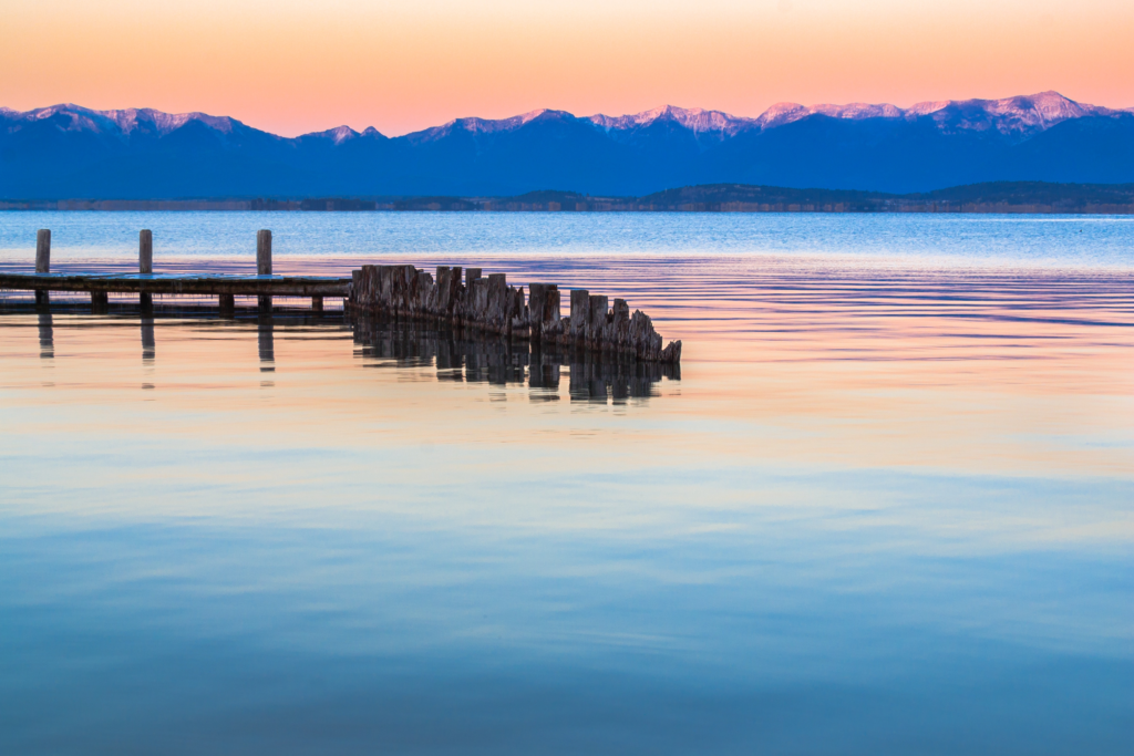 Sunset on Flathead Lake