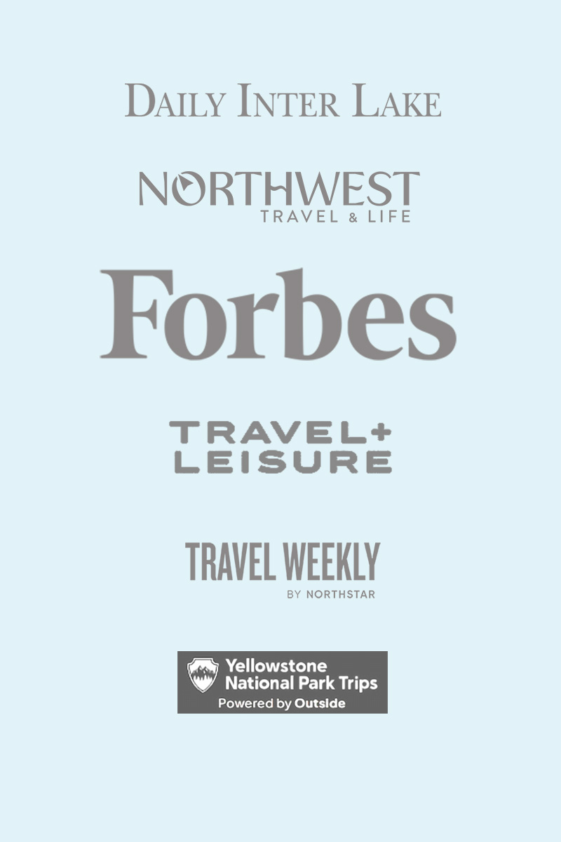 Publications to have featured Tour Glacier include: Northwest travel and life, travel and leisure, Forbes, Travel weekly, Yellowstone National Park Trips, Daily Interlake